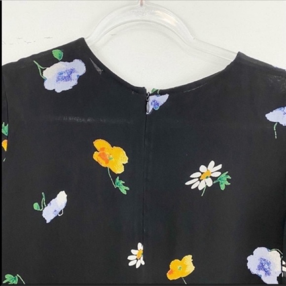 Ganni Dainty Ruffle Floral Printed Georgette Dress - Picture 6 of 6